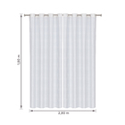 Cortina Blackout Lava Fácil Suprema Branca 2,80x1,80m 2 Folhas Marka Têxtil