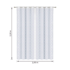 Cortina Blackout Lava Fácil Suprema Branca 2,80x2,30m 2 Folhas Marka Têxtil