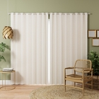 Cortina Blackout Linho Bege 5,40x2,60m 2 Folhas Dahruj