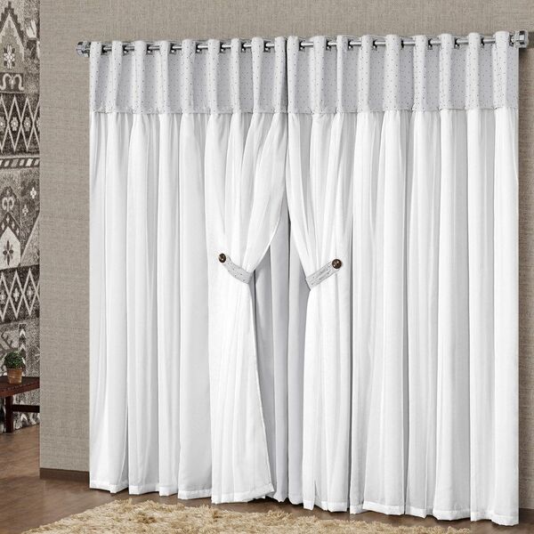 Cortina Blackout Madri 2 00m X 1 70m - Gelo