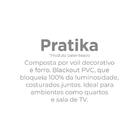 Cortina Blackout Para Sala Quarto Lisa Slim 4,20m X 2,50m