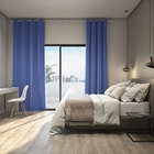 Cortina Blackout Poliéster Azul 1,40x2,80m 1 folha Inspire