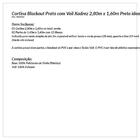 Cortina Blackout Preto Com Voil Xadrez Corta Luz 100% 2,80m X