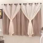 Cortina Blackout Pvc C/ Voil Avelã Corta Luz 2 80m X 1 60m