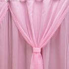 Cortina Blackout Pvc C/ Voil Rosa Corta Luz 2 00m X 1 40m