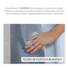 Cortina Blackout Pvc Com Tecido Voil 2,80 M X 1,80 M Marinho