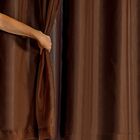 Cortina Blackout Pvc Com Tecido Voil 2,80 M X 2,30 M - Tabaco