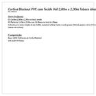 Cortina Blackout Pvc Com Tecido Voil 2,80 M X 2,30 M - Tabaco