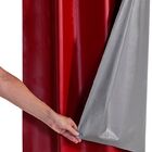 Cortina Blackout Pvc Com Tecido Voil 2,80 M X 2,30 M - Vermel