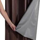 Cortina Blackout Pvc Com Tecido Voil 4,20 M X 2,50 M Tabaco