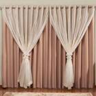 Cortina Blackout Pvc Com Voil Tecido 2,8 M X 1,6 M  - Casa Do