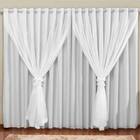 Cortina Blackout Pvc Com Voil Tecido 2,8 M X 1,6 M  - Casa Do