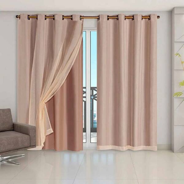 Cortina Blackout Pvc Com Voil Tecido 2,8 M X 2,3 M  - Casa Do