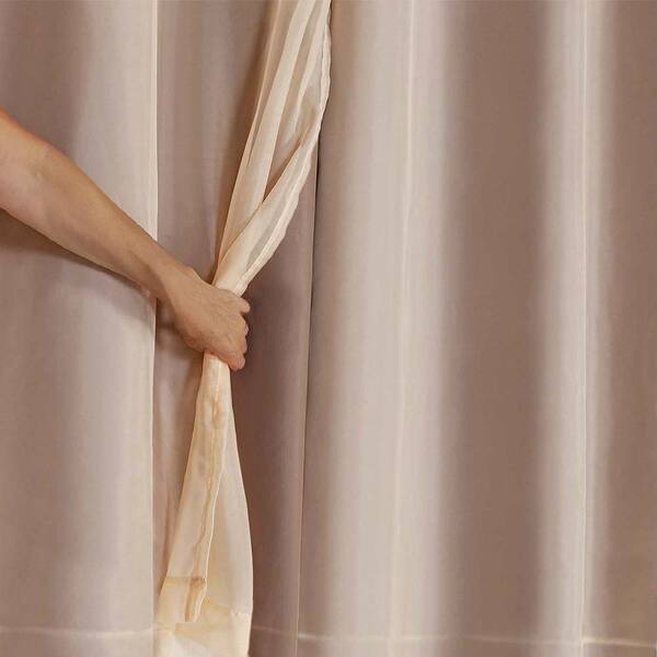 Cortina Blackout Pvc Com Voil Tecido 2,8 M X 2,3 M  - Casa Do