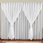 Cortina Blackout Pvc Com Voil Tecido 4,0 M X 2,5 M  - Casa Do