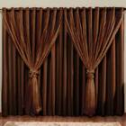 Cortina Blackout Pvc Com Voil Tecido 4,0 M X 2,5 M  - Casa Do