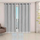 Cortina Blackout Pvc Com Voil Tecido Xadrez 2,8 M X 2,3 M  -
