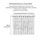 Cortina Blackout Pvc Corta 100 % A Luz 2,20 M X 1,30 M Avelã
