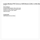 Cortina Blackout Pvc Corta 100 % A Luz 2,20 X 1,30 Branco