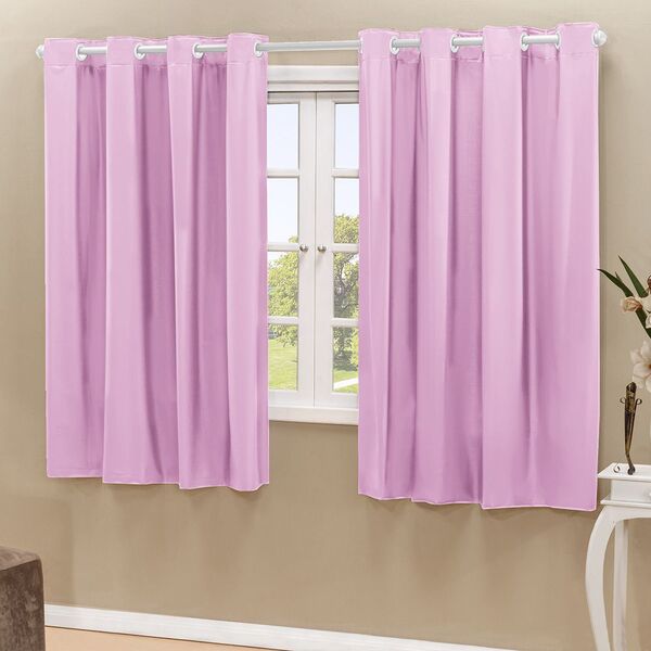 Cortina Blackout Pvc Rosa Corta Luz 2 80m X 2 30m