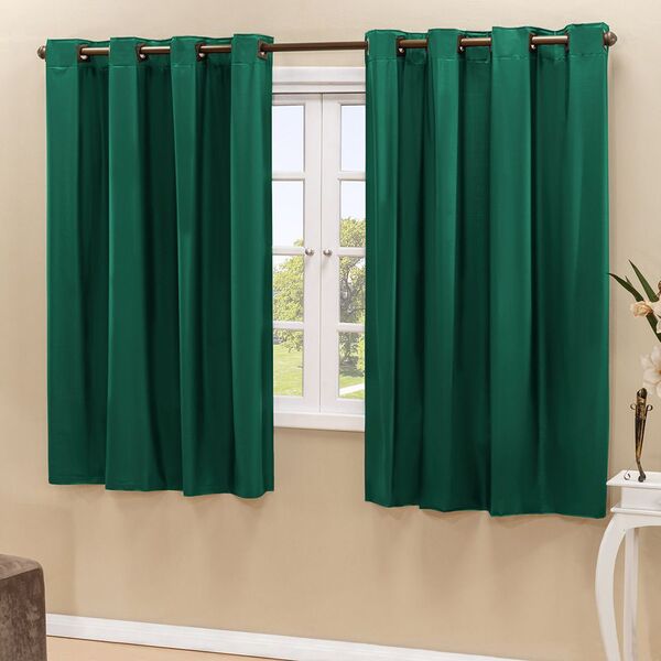 Cortina Blackout Pvc Verde Corta Luz 2 80m X 1 60m