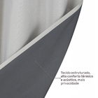 Cortina Blackout Rubi Bella Janela 2 Folhas 2,6x2,3m Bege