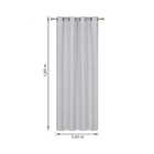 Cortina Blackout Rústica Cinza 1,40x1,80m 1 Folha Marka Têxtil