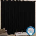 Cortina Blackout Sala Preta Varão 2m Casen