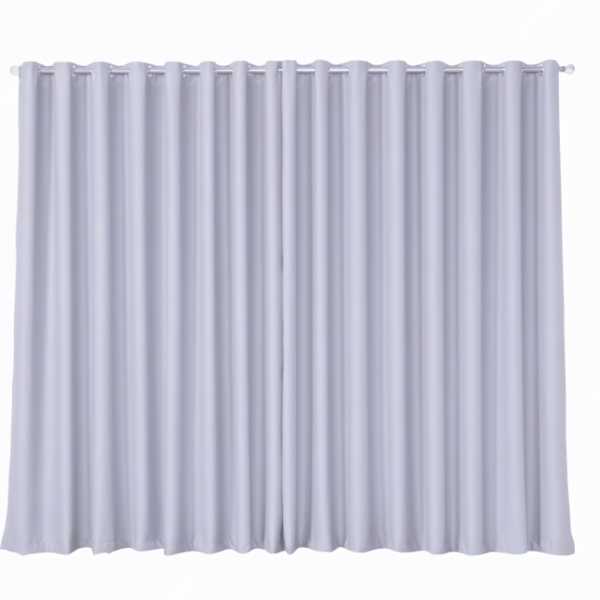 Cortina Blackout Tecido 3,00x2,50 Para Varão Simples Gelo