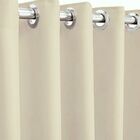 Cortina Blackout Tecido 300x230 Ilhós Cromado Admirare - Bege