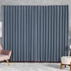 Cortina Blackout Tecido 4,00x2,50 Para Trilho Suíço Cinza