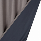 Cortina Blackout Uni Rubi Marrom 2,60x1,70m 2 Folhas Inspire
