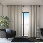 Cortina Blackout Veda Luz PVC e Voil Bege 2,80x2,60m