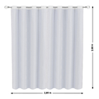 Cortina Blackout Veda Luz PVC e Voil Branca 2,80x2,60m