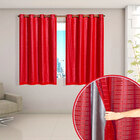 Cortina Blackout Vermelho Com Voil Xadrez Corta Luz 100% 2,80