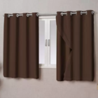 Cortina Blackout Voil E Forro Vários Tamanhos E Cores Marrom