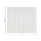 Cortina Blackout Zeus Rodizio Deslizante Poliéster e Linho Branco 2,60x2,30m 2 Folhas Vestis