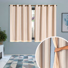 Cortina Blecaute Avelã Com Voil 2,00m X 1,40m Ideal Para Varã