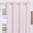 Cortina Blecaute Corta Luz Rosa Pvc Para Varão Simples 2m X 1