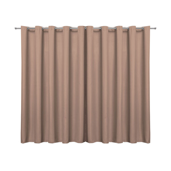 Cortina Blecaute De Tecido Avelã 2,70m X 1,80m 95% De Corta L