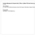 Cortina Blecaute De Tecido Branca 2,70m X 1,80m 95% De Corta