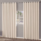 Cortina Blecaute De Tecido Palha 5,00m X 2,70m Para Varão De