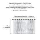 Cortina Blecaute De Tecido Vermelha 5,00m X 2,70m 75% De Cort