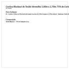 Cortina Blecaute De Tecido Vermelha 5,00m X 2,70m 75% De Cort