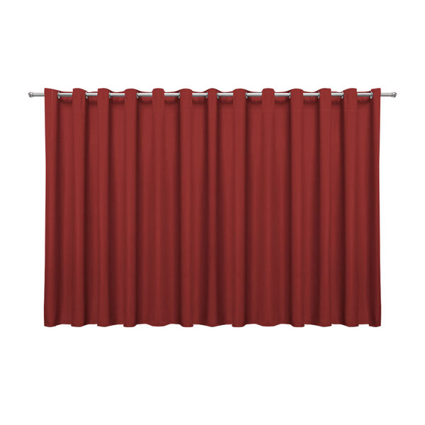 Cortina Blecaute De Tecido Vermelha 5,00m X 2,70m 75% De Cort
