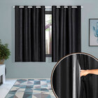 Cortina Blecaute Preta Com Voil 2,80m X 1,60m Ideal Para Varã