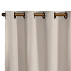 Cortina Blecaute Tecido Bege 2,70m X 1,60m Corta Luz 80% Idea