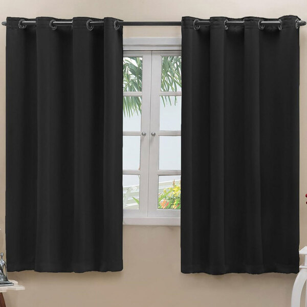 Cortina Blecaute Tecido Preta 2,70m X 1,60m Corta Luz 80% Ide
