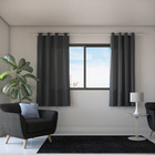 Cortina Blend Poliéster Cinza 3,00x1,70m