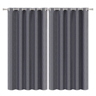 Cortina Blend Poliéster Cinza 3,00x1,70m Bella Janela